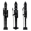 36 Inch Wooden Black King Nutcracker