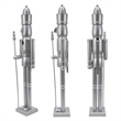 36 Inch Wooden Silver King Nutcracker