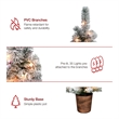 Arakiel S/ 2- 3.5 Ft Pre-Lit Flocked Pot Tree