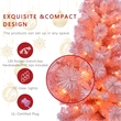 4Ft Pre-Lit Flocked Pink Tree