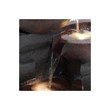 Jeco Pots Glass Water Fountain with Led Light  in Gray