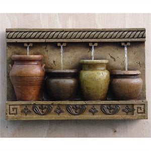 Jeco Colorful Pots Wall Water Fountain