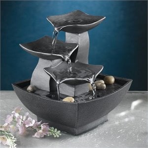 Jeco Tabletop Leaves Water Fountain