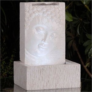 Jeco Tabletop Buddha Fountain with Led Light