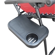 Jeco Oversized Zero Gravity Chair with Sunshade in Red