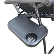 Jeco Oversized Zero Gravity Chair in Black (Set of 2)