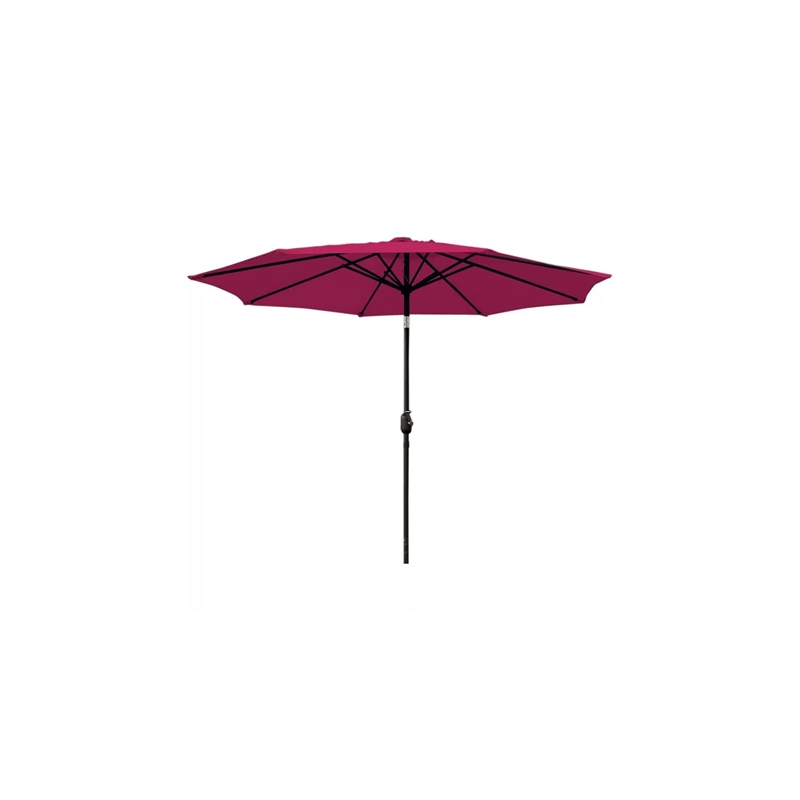 Jeco 6.5' x 10' Aluminum Patio Market Umbrella Tilt with Crank