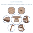 Jeco 5 Piece Resin Wicker Outdoor Patio Dining Set in Honey