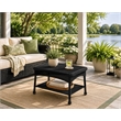 Black Resin Wicker Patio Furniture Coffee Table