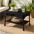 Black Resin Wicker Patio Furniture Coffee Table