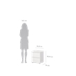Tvilum Aurora 2 Drawer Nightstand in White
