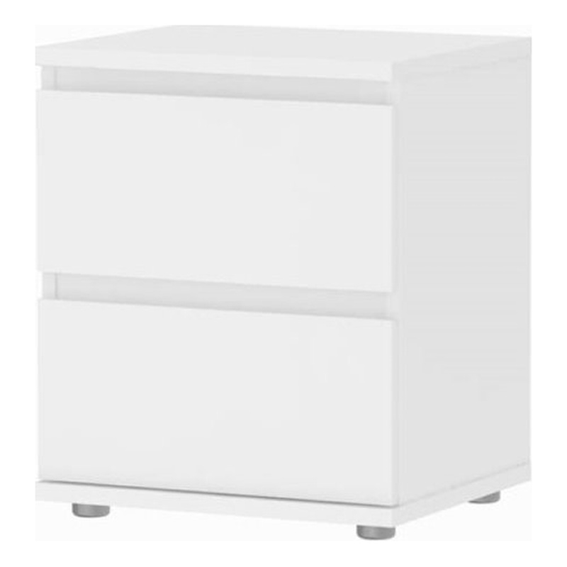 Tvilum Aurora 2 Drawer Nightstand in White