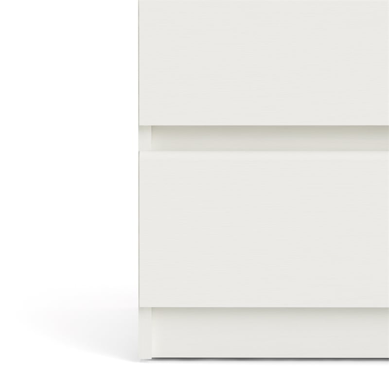 Tvilum Scottsdale 6 Drawer Double Dresser in White Wood Grain