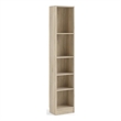 Tvilum Element 5 Shelf Narrow Bookcase in Oak