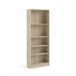 Tvilum Element 5 Shelf Wide Bookcase in Oak