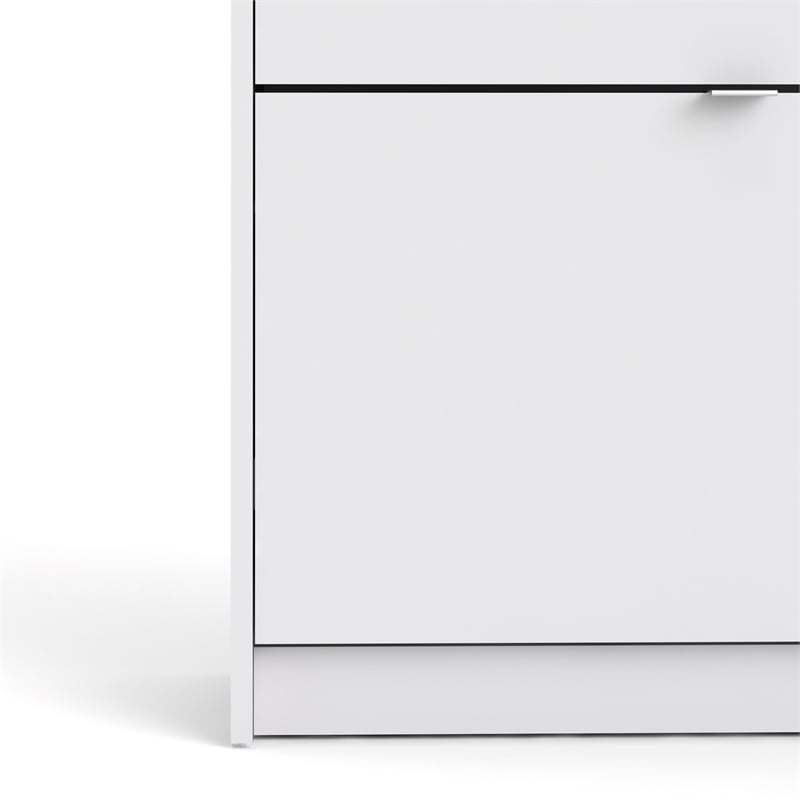 Tvilum Bright 4 Drawer Shoe Cabinet in White