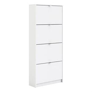 Tvilum Bright 4 Drawer Shoe Cabinet in White