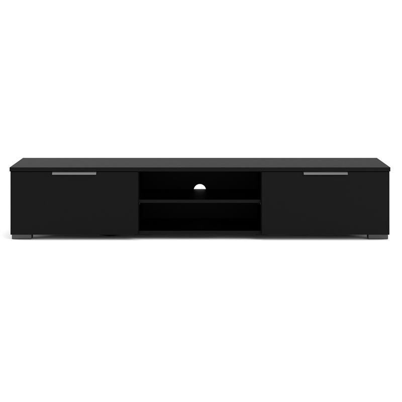 Tvilum Match 2 Drawer 2 Shelf TV Stand in Black Matte