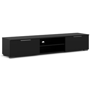 Tvilum Match 2 Drawer 2 Shelf TV Stand in Black Matte