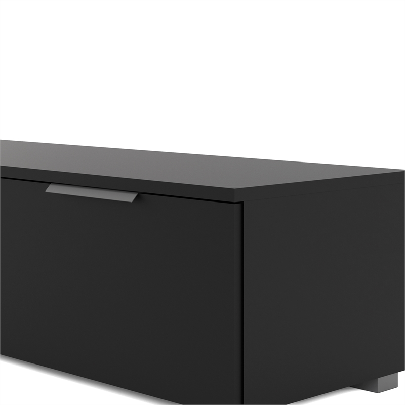 Tvilum Match 2 Drawer 2 Shelf TV Stand in Black Matte