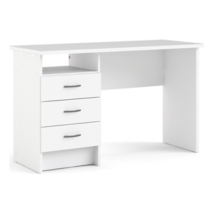Tvilum Whitman 3-Drawers Engineered Wood Writing Desk in White