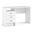 Tvilum Whitman 3-Drawers Engineered Wood Writing Desk in White