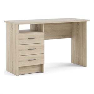 Tvilum Whitman Desk with 3 Drawers in Oak Structure