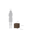 Tvilum Austin 2 Drawer Nightstand in Walnut