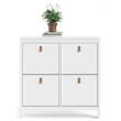 Tvilum Madrid 4 Drawer Shoe Cabinet in White