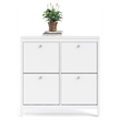 Tvilum Madrid 4 Drawer Shoe Cabinet in White