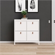 Tvilum Madrid 4 Drawer Shoe Cabinet in White