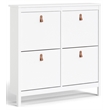 Tvilum Madrid 4 Drawer Shoe Cabinet in White