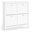 Tvilum Madrid 4 Drawer Shoe Cabinet in White