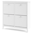 Tvilum Madrid 4 Drawer Shoe Cabinet in White
