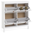 Tvilum Madrid 4 Drawer Shoe Cabinet in White
