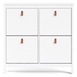 Tvilum Madrid 4 Drawer Shoe Cabinet in White