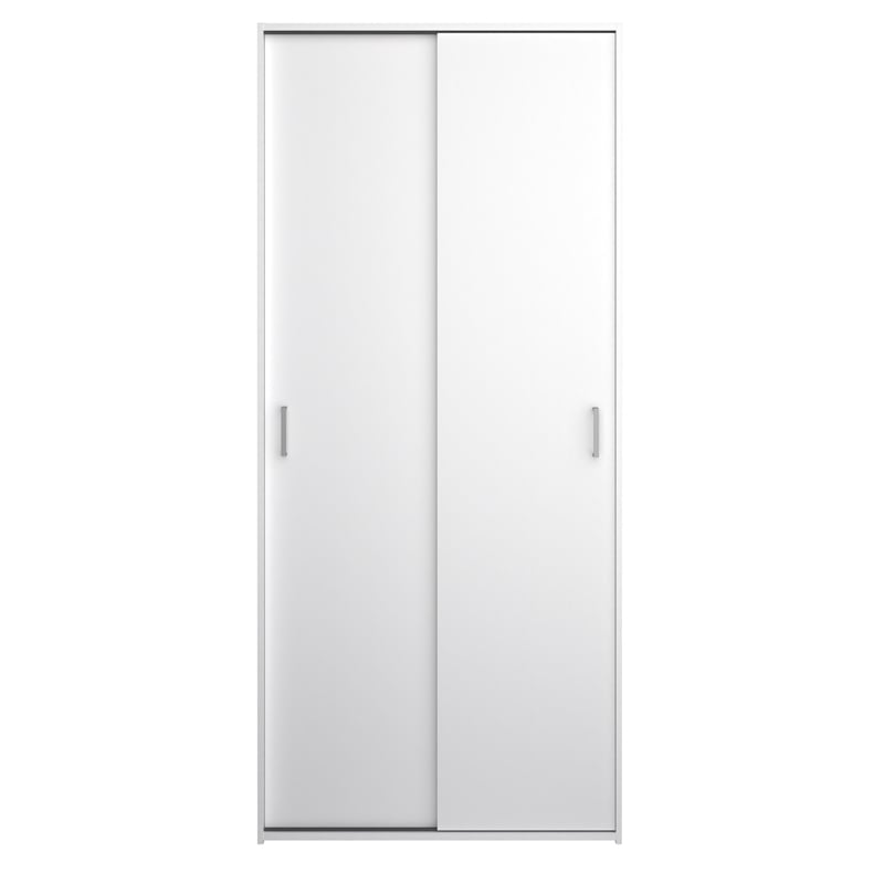 Tvilum Space Wardrobe with 2 Sliding Doors in White