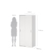 Tvilum Space Wardrobe with 2 Sliding Doors in White