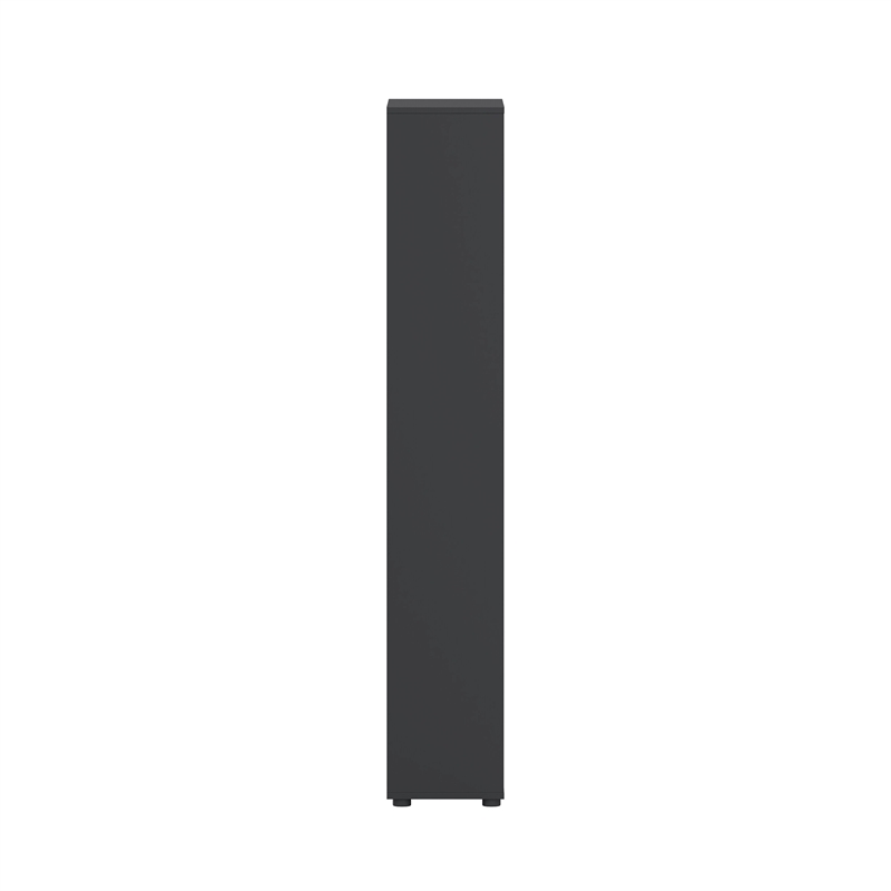 Tvilum Sign 6 Shelf Engineered Wood Storage Cabinet in Matte Grey and Oak