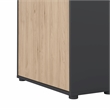 Tvilum Sign 6 Shelf Engineered Wood Storage Cabinet in Matte Grey and Oak