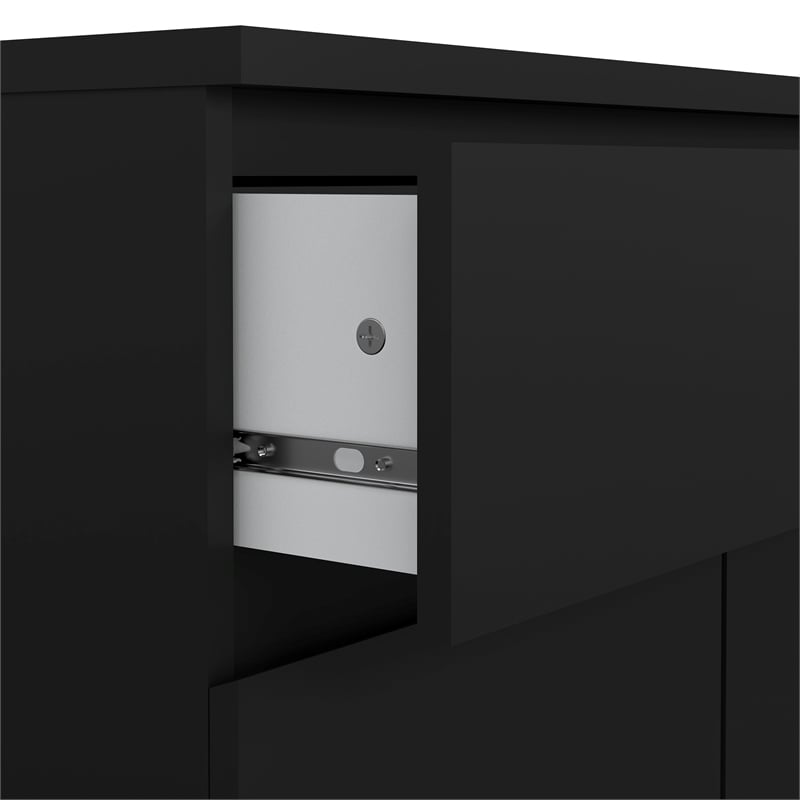 Tvilum Scottsdale Black Matte 1-Drawer 31.65 in. W Dresser
