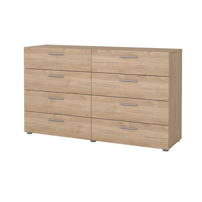 Tvilum Pepe Jackson Hickory 8 Drawer 55.12 in W Dresser