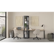 Tvilum Sign Tall Matte Grey/Jackson Hickory 5 Shelf Bookcase Room Divider