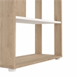 Tvilum Sign Jackson Hickory/White 5 Shelf Bookcase Room Divider