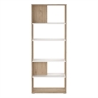 Tvilum Sign Jackson Hickory/White 5 Shelf Bookcase Room Divider