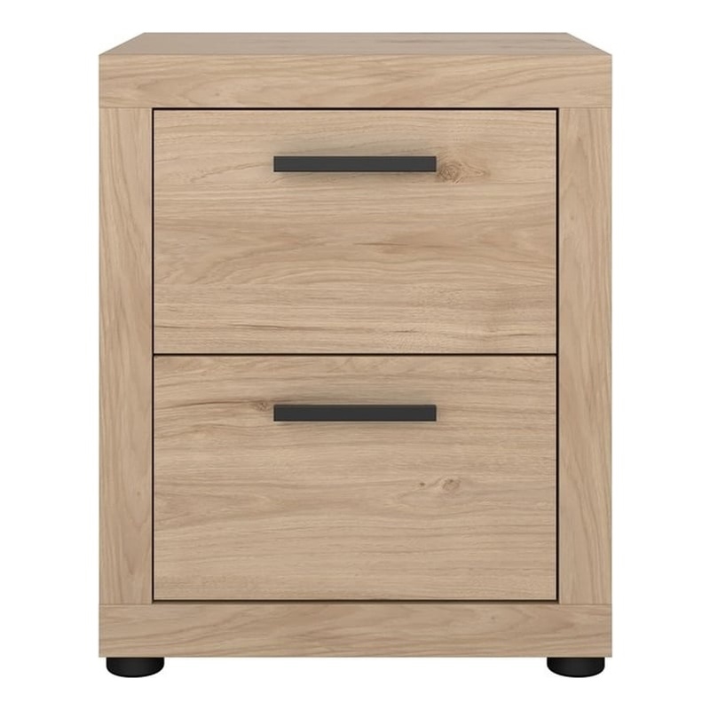 Tvilum Mira Jackson Hickory 2 Drawer Nightstand
