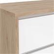 Tvilum Next Jackson Hickory/White High Gloss  6 Drawer Double Dresser