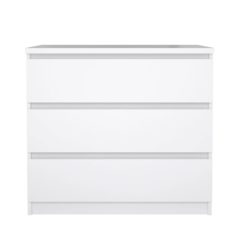 Tvilum Scottsdale White High Gloss 3 Drawer Chest