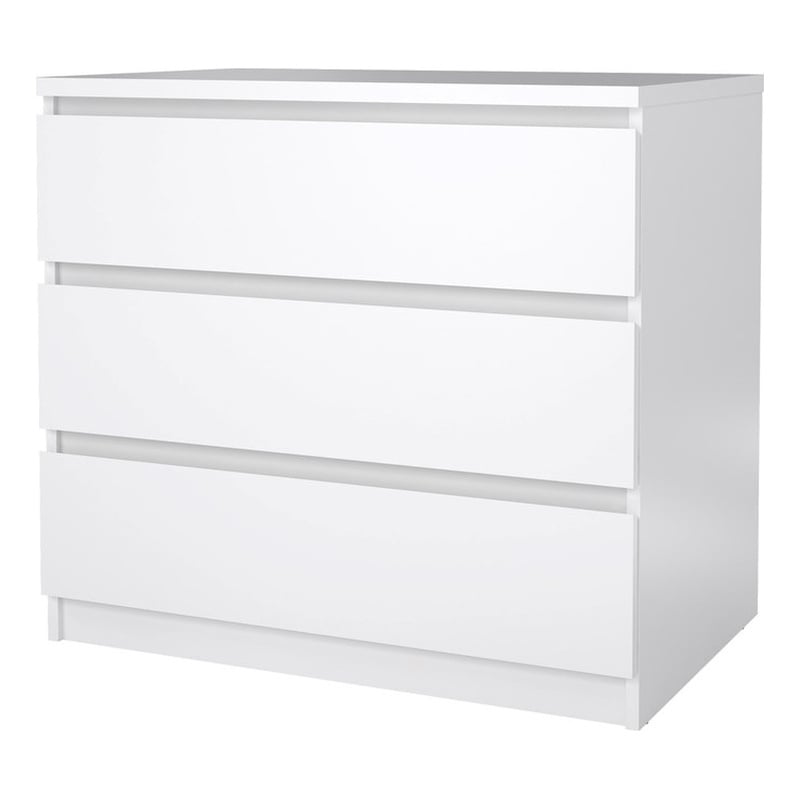 Tvilum Scottsdale White High Gloss 3 Drawer Chest