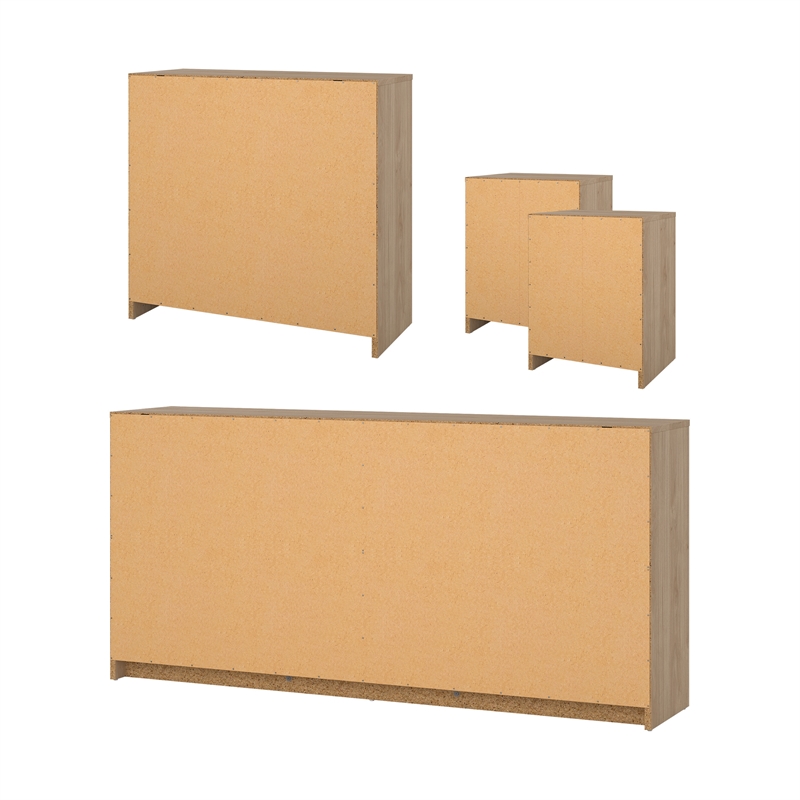 Tvilum Portland Jackson Hickory 4-Piece Bedroom Set